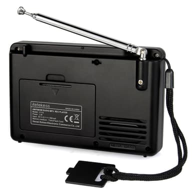 RETEKESS V-115 bærbar FM AM-radio MP3-spiller med digital skjerm