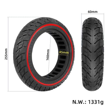 Til scooter Xiaomi 4 Pro 10"" 60/70-7.0 offroad solid dekk