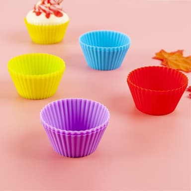 10 stk 7 cm silikonmuffins muffinsform kjøkkenbakeformer
