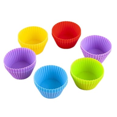 10 stk 7 cm silikonmuffins muffinsform kjøkkenbakeformer
