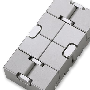 Fidget Spinner Relaxation Infinite Cube Metall Flip Cube - Svart