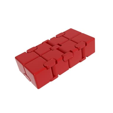 Fidget Spinner Relaxation Infinite Cube Metall Flip Cube - Svart