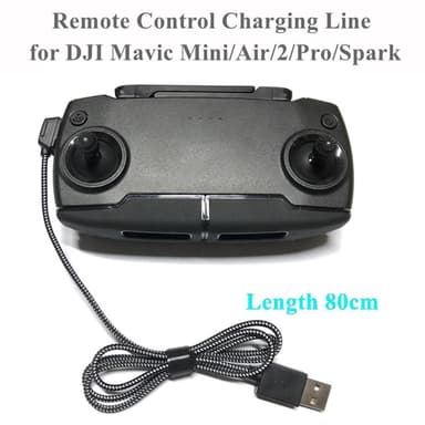 For DJI Mavic Mini/Air/2/Pro/Spark Ladekabel for fjernkontroll 80 cm