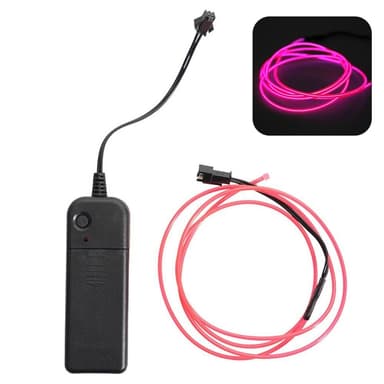 131cm scooter scooter lys batteridrevet fleksibel lampe - rosa
