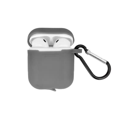 Airpods Beskyttelsesveske med krok, grå