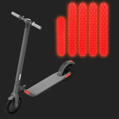 For Ninebot ES1 ES2 ES3 ES4 reflekterende klistremerke - gul