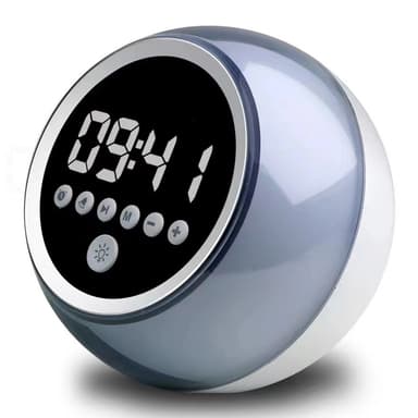 Vekkerklokke Bluetooth-høyttaler Dimbar FM-radiotimerfunksjon