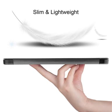 Til iPad Air 11 (2024) Slim Fit Tri-Foldbart Etui Pennebrett - Grå