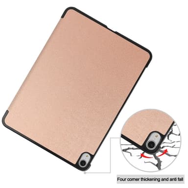 Til iPad Air 13 (2024) Trifoldbart deksel med smal passform - rosegull