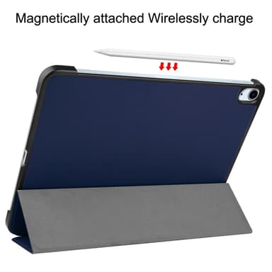 Til iPad Air 13 (2024) Slim Fit Tri-Foldbart Deksel - Blå