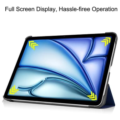 Til iPad Air 13 (2024) Slim Fit Tri-Foldbart Deksel - Blå