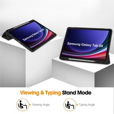 Slim Fit Dekseldeksel Til Samsung Galaxy Tab S9 Sleep-Wake Up