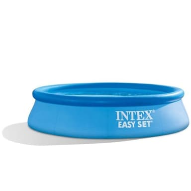 Intex Easy Set, oppblåsbart basseng + pumpe, 244x61 cm, 1900 liter