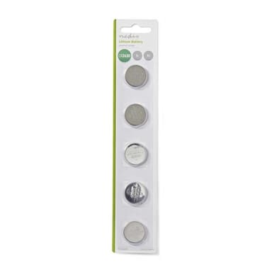 Nedis Lithium knappecellebatteri CR2430 | 3 V DC | 5-Pakke | Sølv