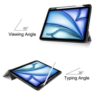 Til iPad Air 11 (2024) Slim Fit Trifoldbart deksel Pennebrett — Tårn