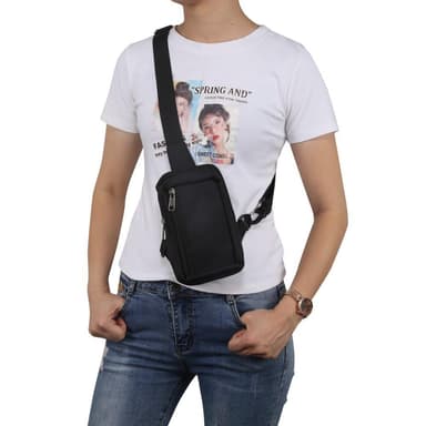 Bryst Skulderveske Vanntett nylon Skulderryggsekk Slyngkoffert