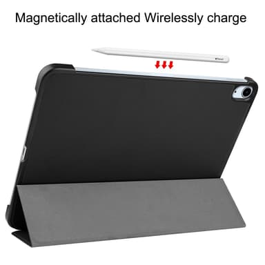 Til iPad Air 13 (2024) Slim Fit Tri-Foldbart Deksel - Svart