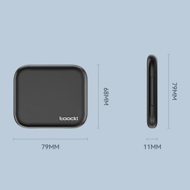 TOOCKI USB-C til USB-C kabel USB+IP+Micro USB-adapterveske