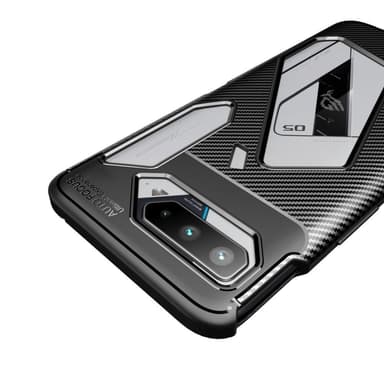 Asus ROG Phone 5 TPU Karbonfiber Tekstur - Svart