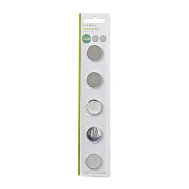 Nedis Lithium knappecellebatteri CR2430 | 3 V DC | 5-Pakke | Sølv