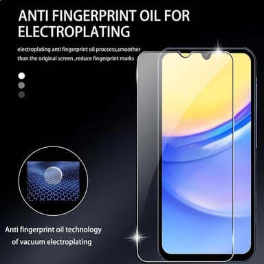 2 stk for Samsung Galaxy A55 5G skjermbeskytter i herdet glass med kameralinsebeskytter
