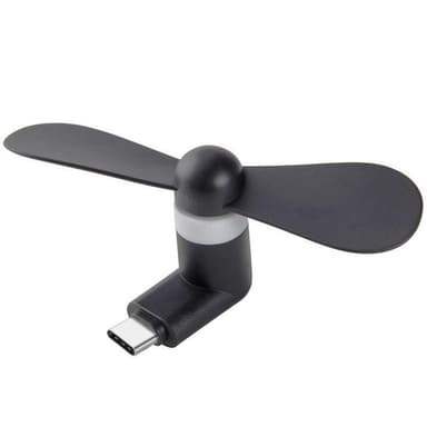 Smarttelefonvifte med USB-C - Svart