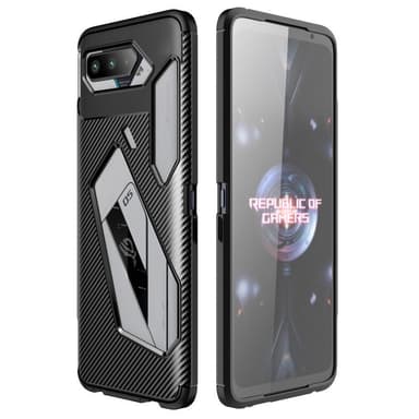 Asus ROG Phone 5 TPU Karbonfiber Tekstur - Svart