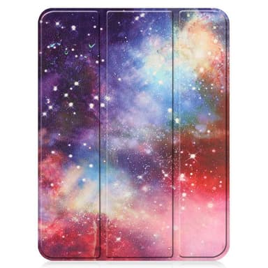 Apple iPad 10.9 2022 Trippeldeksel med smal passform Pennholder - Galaxy