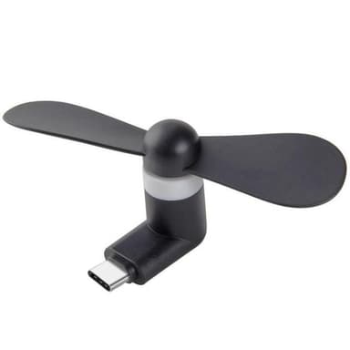 Smarttelefonvifte med USB-C - Svart
