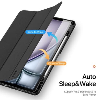 DUX DUCIS Domo iPad Air 13 (2024) Deksel Trefoldelig - Svart