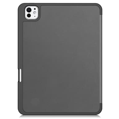Til iPad Pro 11 (2024) Slim Fit Tri-Foldbart Etui Pennebrett - Grå