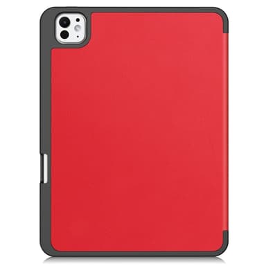 Til iPad Pro 11 (2024) Slim Fit Tri-Foldbart Etui Pennebrett - Rød