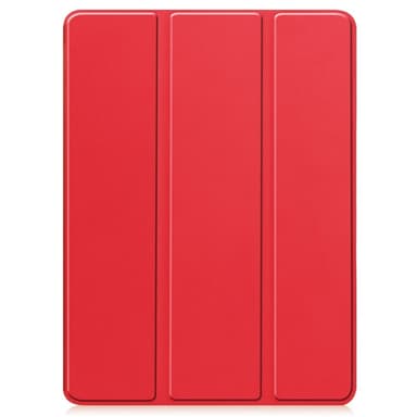 Til iPad Pro 11 (2024) Slim Fit Tri-Foldbart Etui Pennebrett - Rød