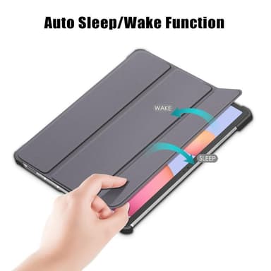 Slim Fit Dekseldeksel til Samsung Galaxy Tab S7 FE/Tab S7 Plus/Tab S8+ - Grå