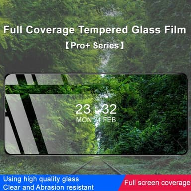 Xiaomi Redmi 12 Pro IMAK Pro+ Helkropps Herdet Glass Svart