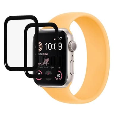 Apple Watch SE + SE 2022 40mm+ Series 5/6 40mm fullskjermbeskytter 2-pakke