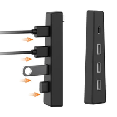 DOBE for PS5 Slim Game Console Hub Adapter USB 2.0 Docking Station Splitter