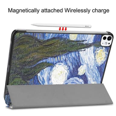 Til iPad Pro 11 (2024) Trippeldeksel med smal passform - Maling