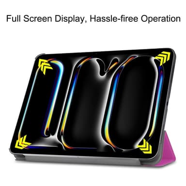 Til iPad Pro 11 (2024) Slim Fit Trifoldbart deksel - Lilla