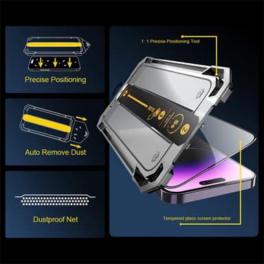 For iPhone 15 Anti-Spy Privacy Skjermbeskytter i Herdet Glass