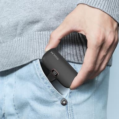 KUULAA 18W 5000mAh bærbar telefonlader USB-C Powerbank 2 porter