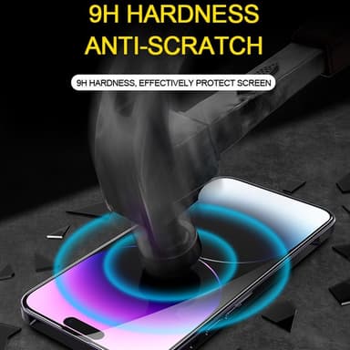 For iPhone 15 Anti-Spy Privacy Skjermbeskytter i Herdet Glass
