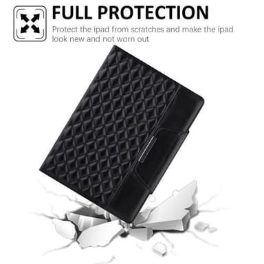 Til iPad 10.9 2022 Gen 10 Sammenleggbart Veske - Svart