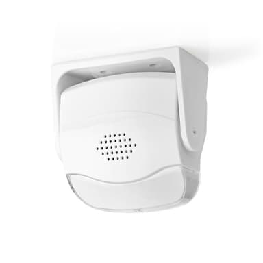 Nedis Bevegelsesdetektor Alarm | Batteri drevet | 3x AAA/LR03 | 80 dB | Detektorrekkevidde: 1.10 m | Detektorvinkel: 10 ° | Tak / Vegg | Hvit