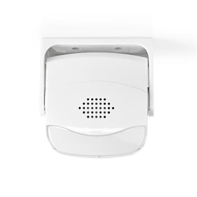 Nedis Bevegelsesdetektor Alarm | Batteri drevet | 3x AAA/LR03 | 80 dB | Detektorrekkevidde: 1.10 m | Detektorvinkel: 10 ° | Tak / Vegg | Hvit