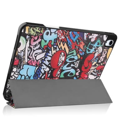 Til iPad Air 11 (2024) Slim Fit Trifoldbart deksel Pennebrett - Graffiti