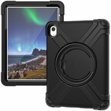 Heavy Duty Armor-deksel til iPad 10.9 2022 Gen 10 - Svart