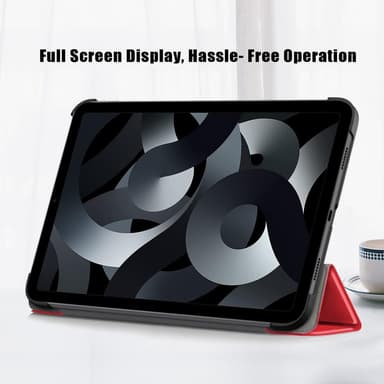 Apple iPad 10.9 2022 Slim Fit Trifoldbart Deksel - Rød