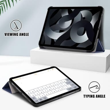 Apple iPad 10.9 2022 Slim Fit Trifoldbart Deksel - Mørkeblå