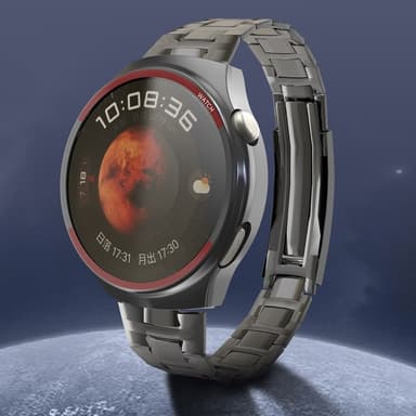 For Huawei Watch 4 Pro Watch Case Beskyttelsesveske - Svart+Rød
